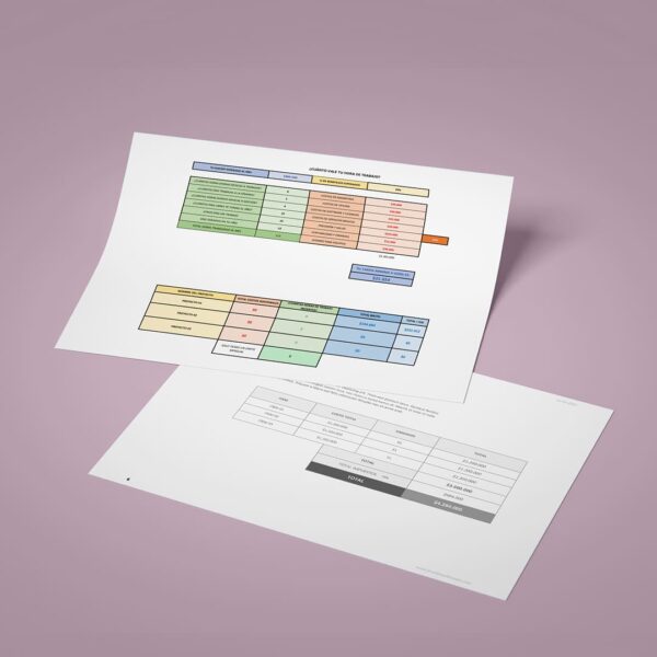 Pack: Matriz de calculo de precios + Plantilla de presupuesto - Imagen 4